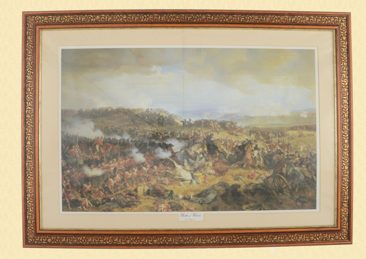 BATTLE OF WATERLOO PRINT BY FELIX PHILIPPOTEAUX - C19437