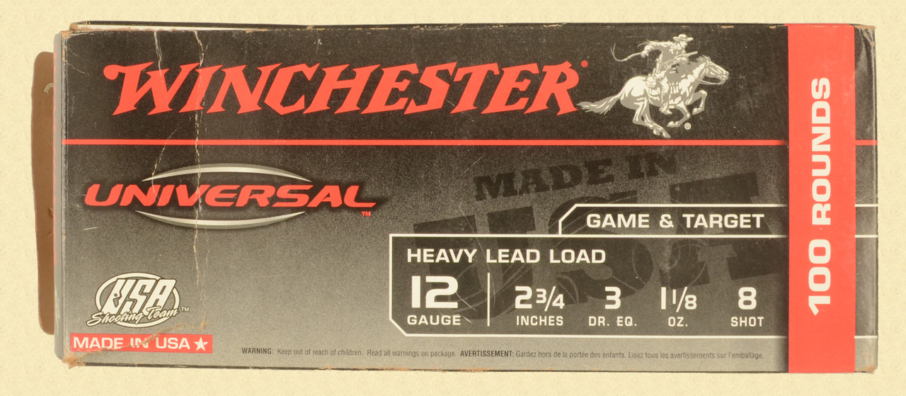 WINCHESTER 12 GAME & TARGET LOADS AMMO. - C32247