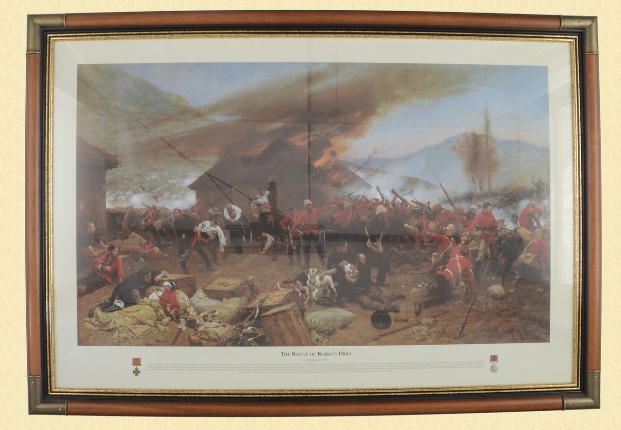 BATTLE OF RORKES DRIFT FRAMED PRINT - C19439