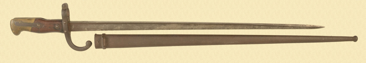 FRENCH MODEL 1877 BAYONET  & SCABBARD - C49836