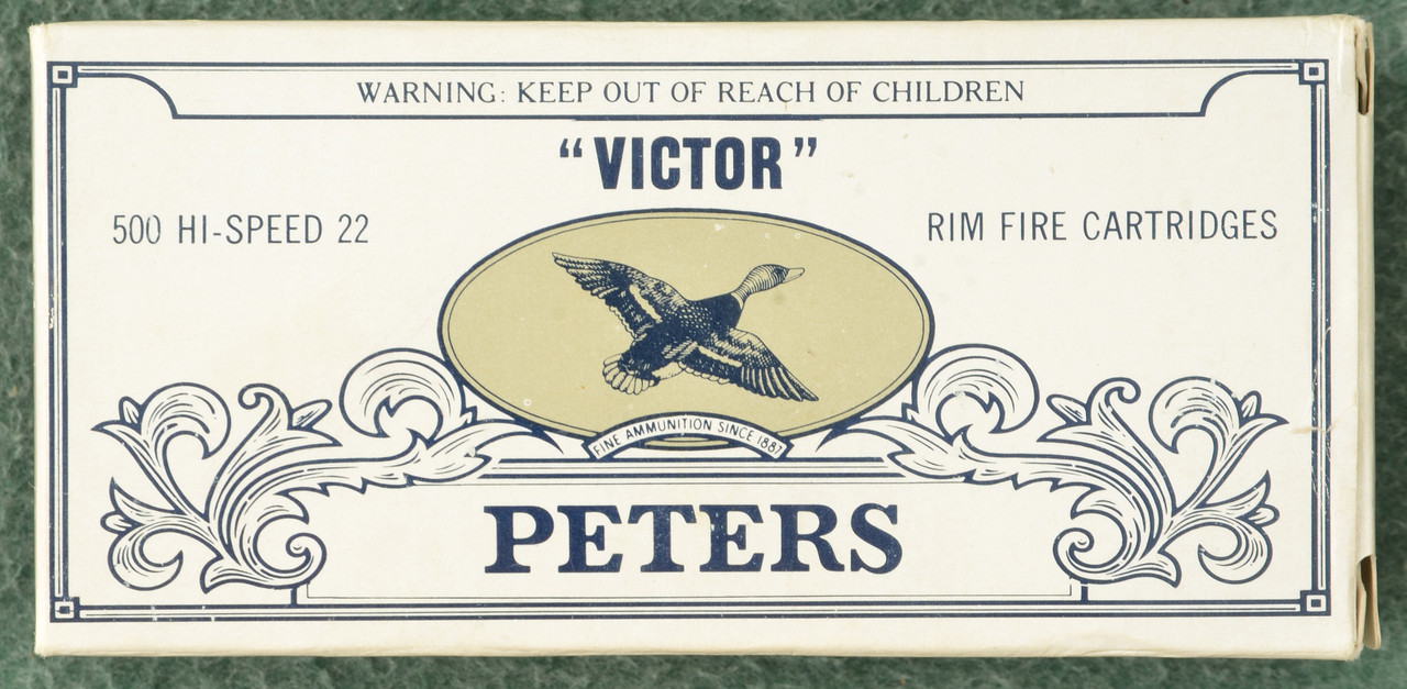 AMMUNITION PETERS VICTOR 22LR HI-SPEED CTGS. - C52109