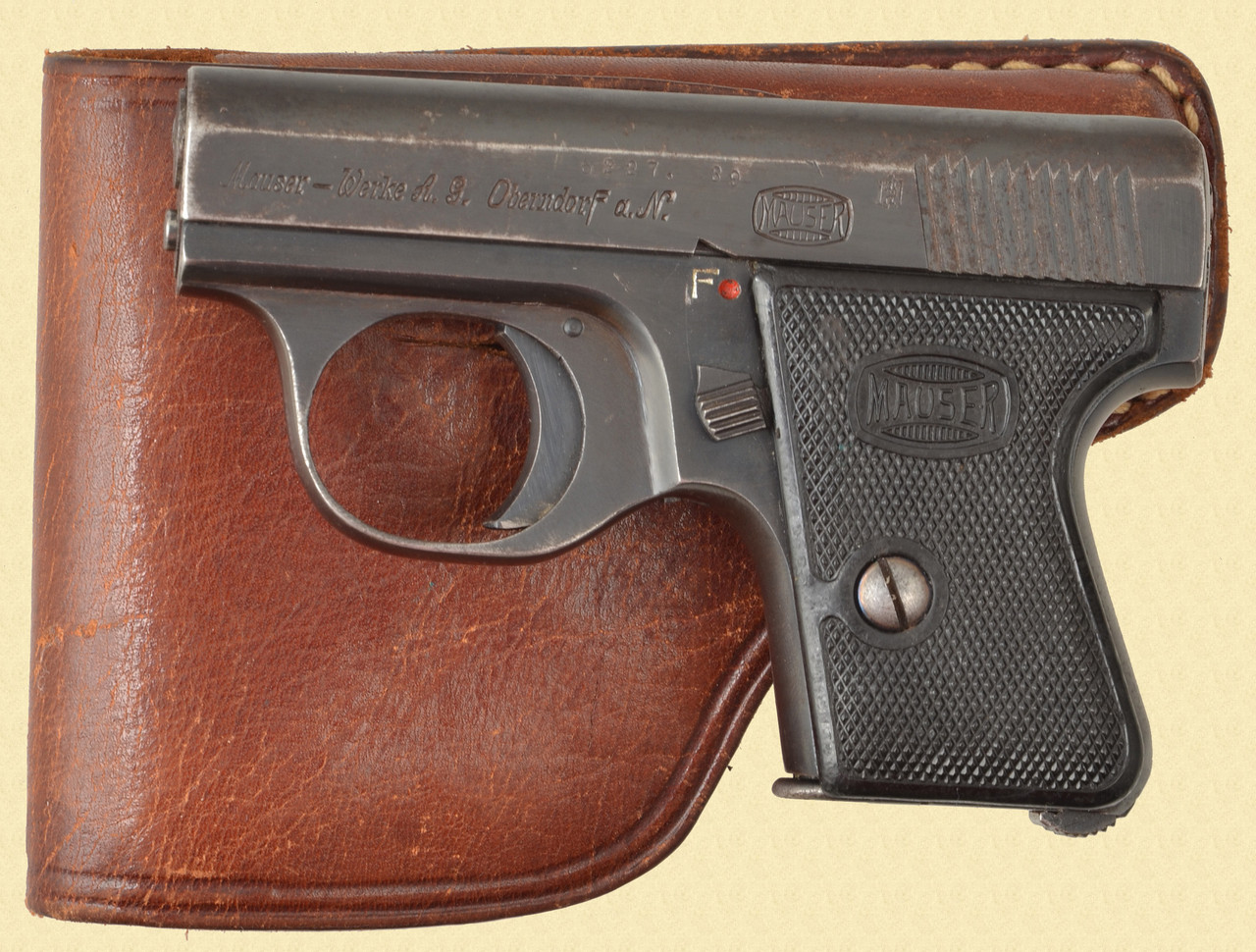 MAUSER MOD WPT 2 POCKET PISTOL  / HOLSTER 25ACP - C53298