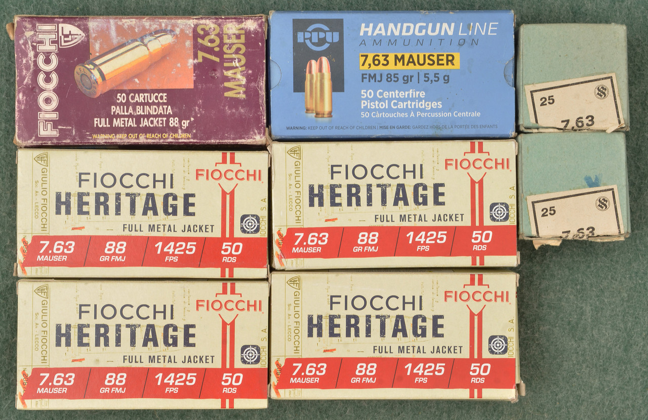 AMMUNTION 7.63 C-96 AMMO 8 BOXES - C53380