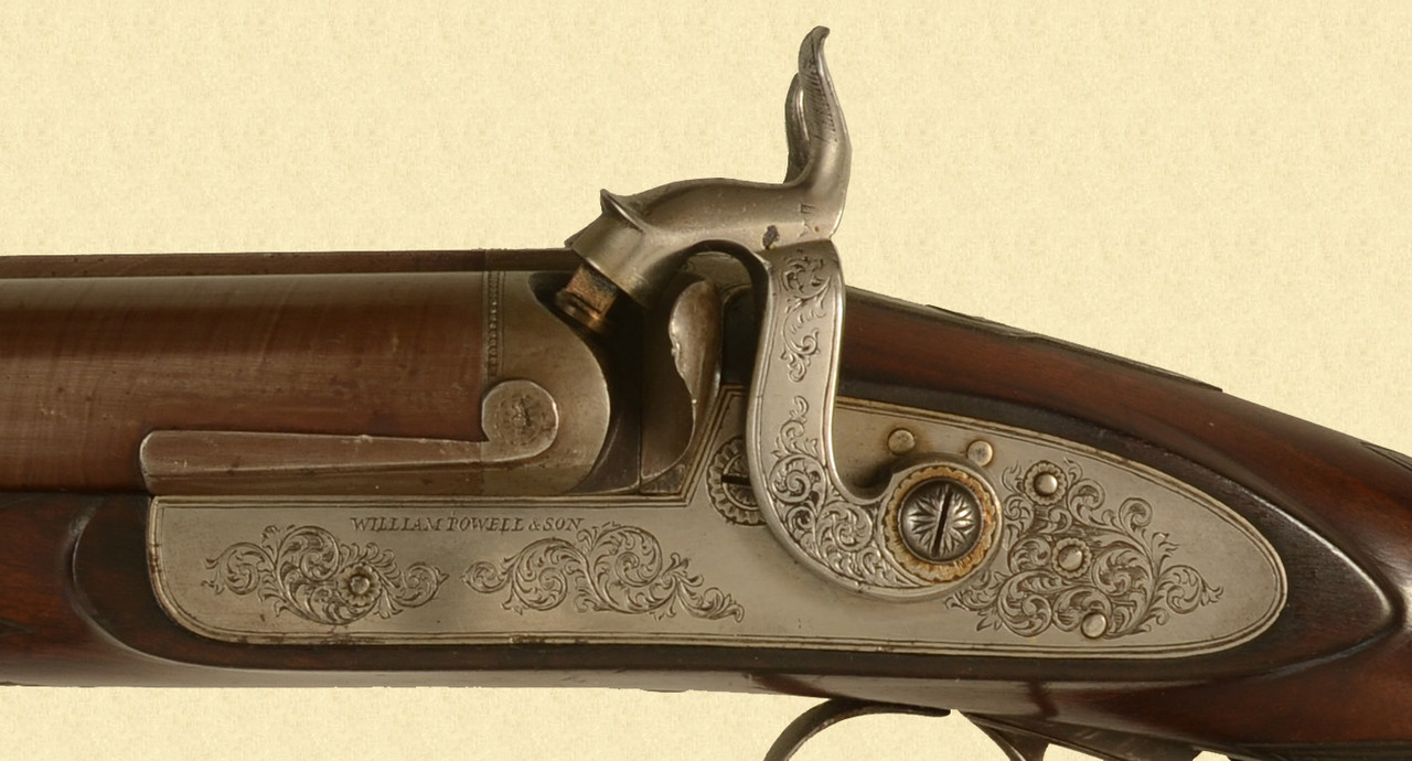 William Powell
& Son   PERCUSSION DOUBLE RIFLE - C53082