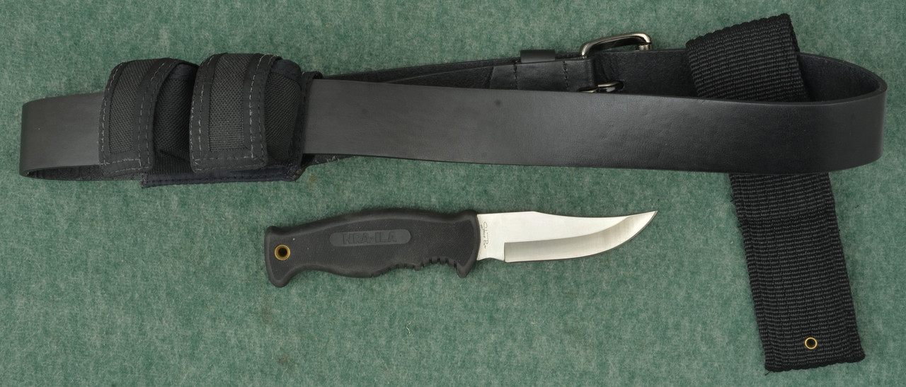 LEATHER BELT KNIFE AND SPEED LOADERS - C52681