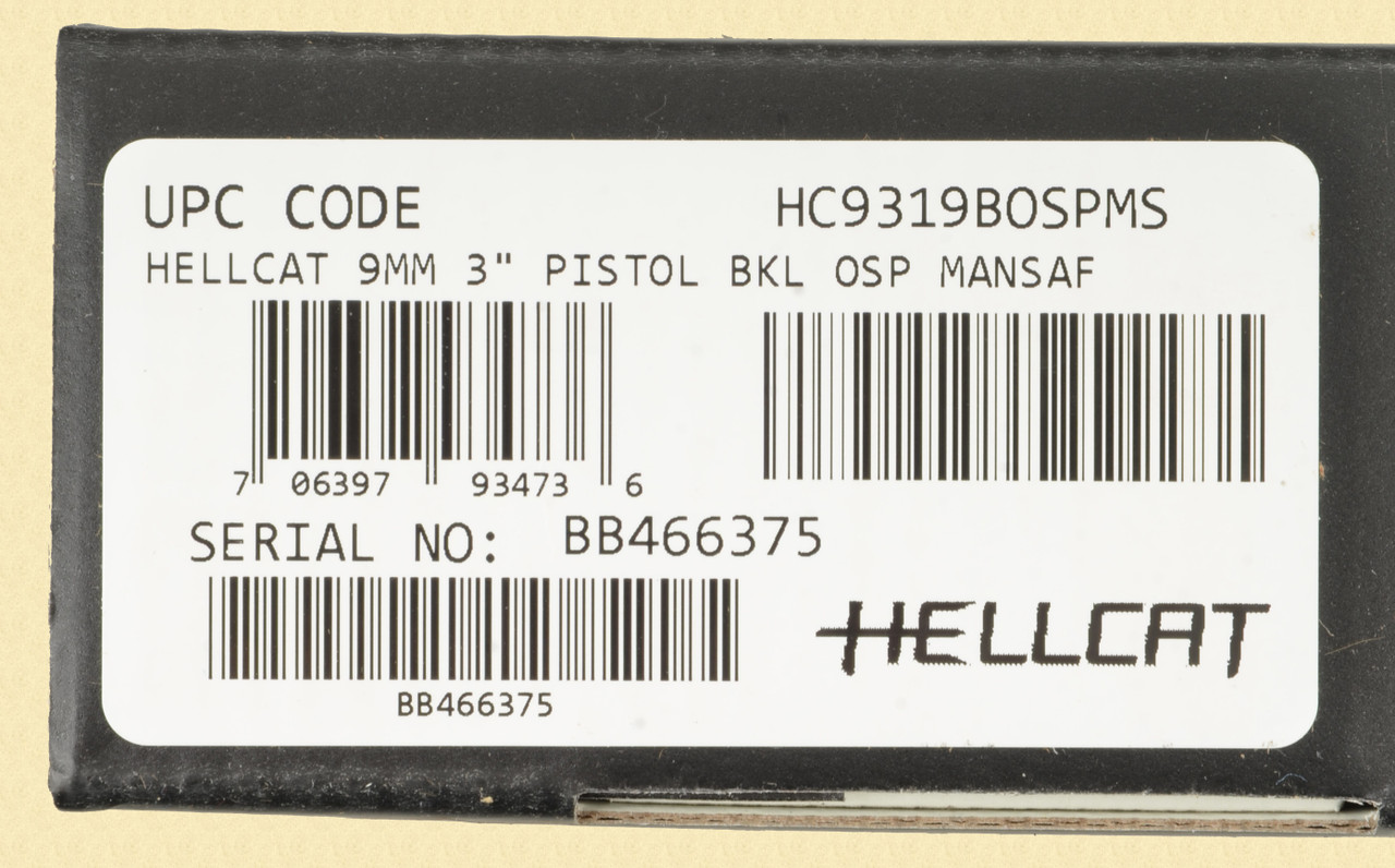 SPRINGFIELD ARMORY HELLCAT - D34656