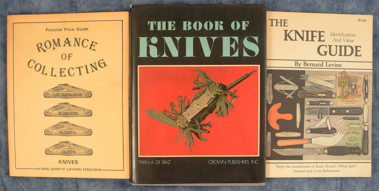THE BOOK OF KNIVES LOT OF 3 BOOKS - C52818