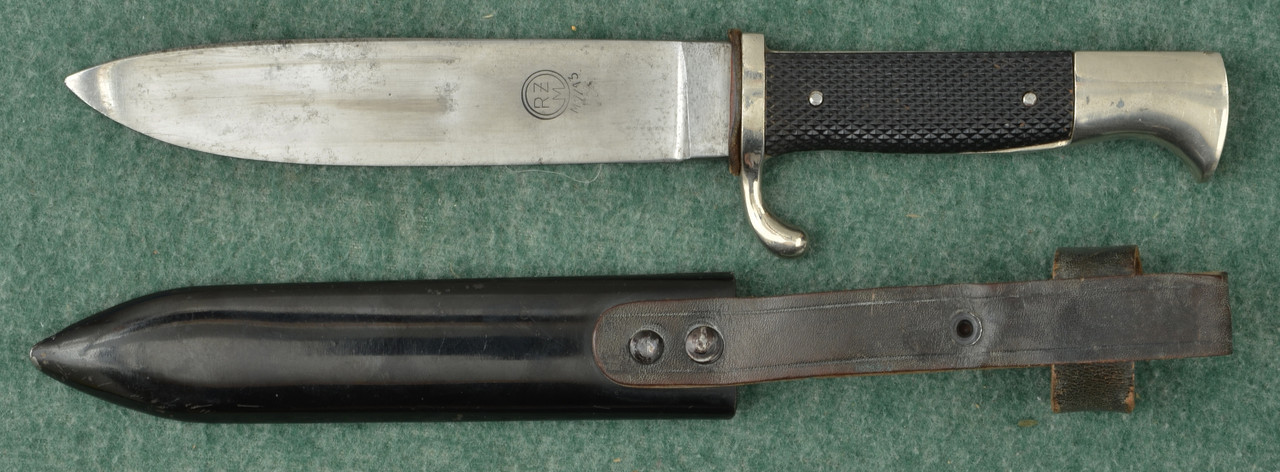 GERMAN HITLER YOUTH KNIFE	 W/SCABBARD - C56767