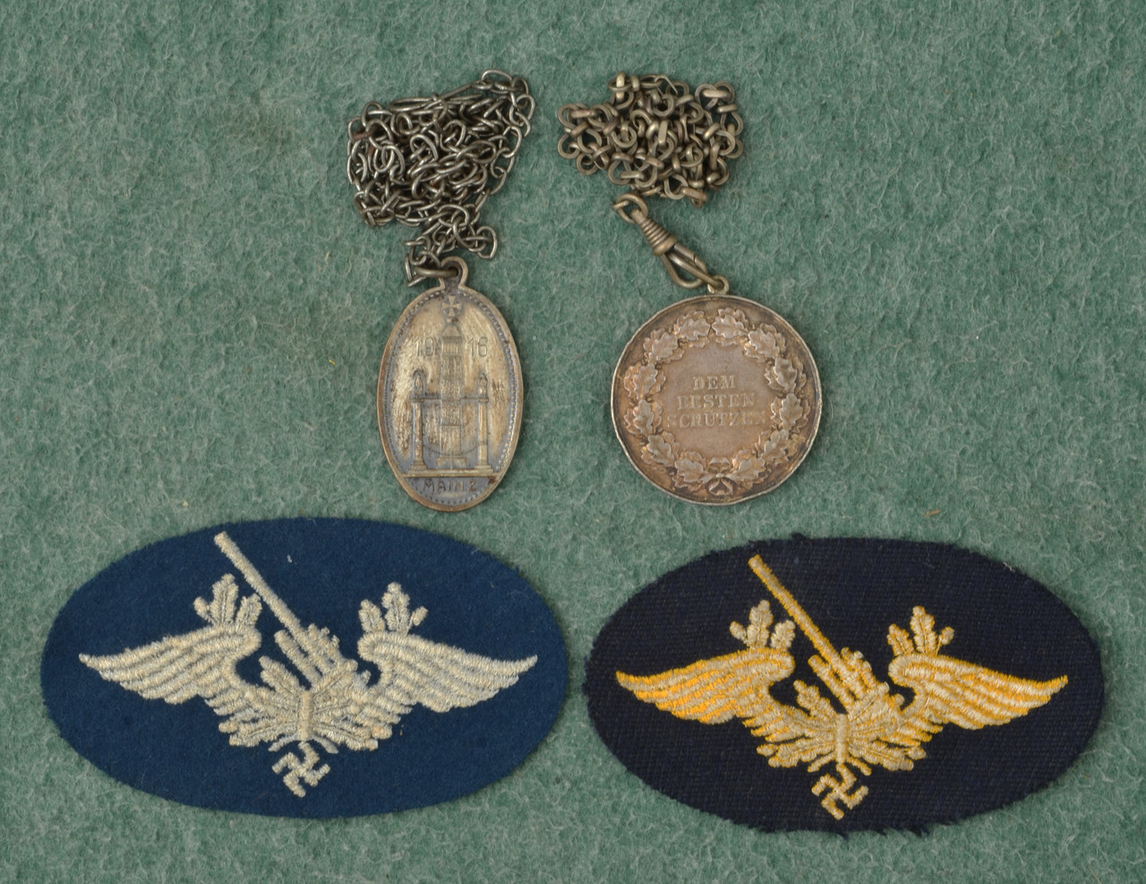 Von Preussen Medals (2)+FLAKE PERSONNEL PATCHES - C54779