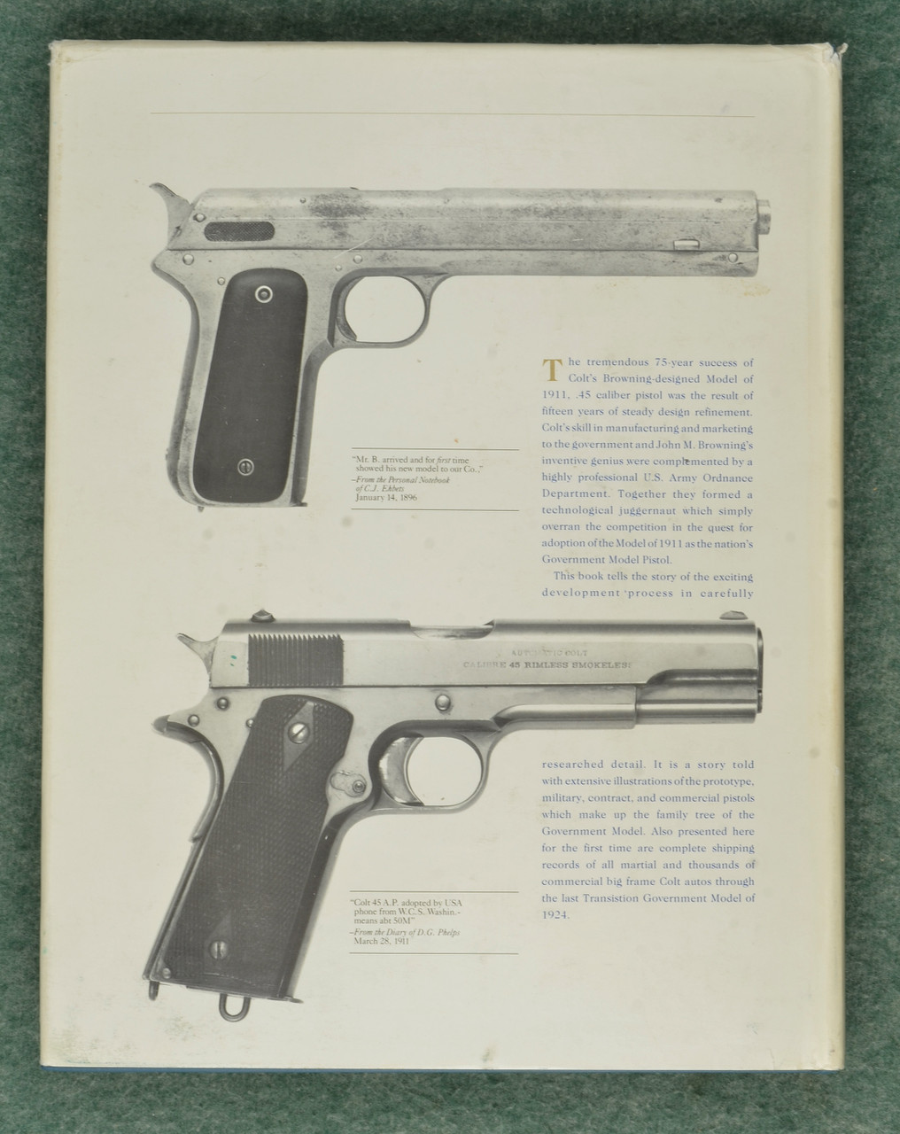 BOOK COLT- THE GOVERNMENT MODELS - M10306 - Simpson Ltd