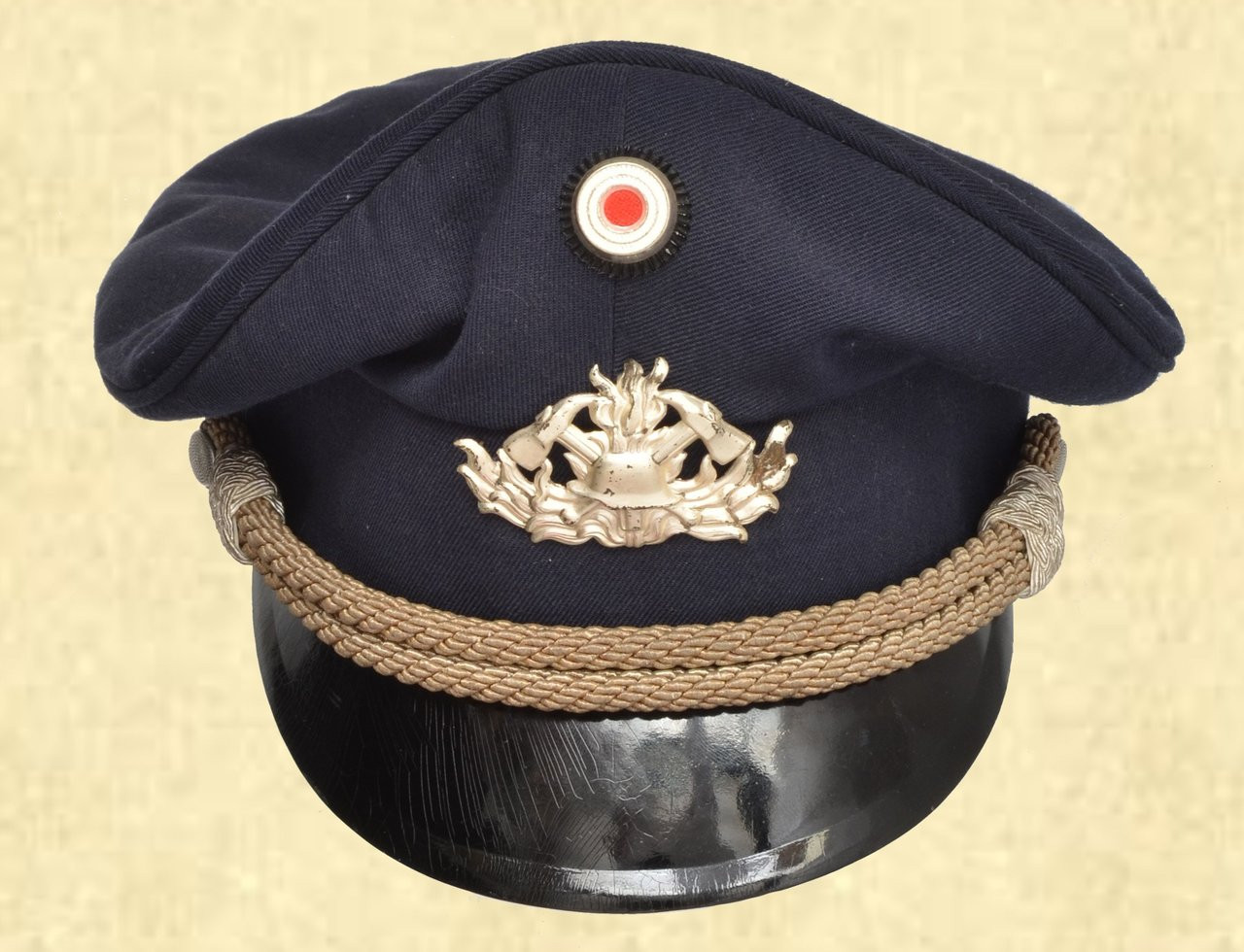 GERMAN NAVY BLUE VISOR CAP - C41677