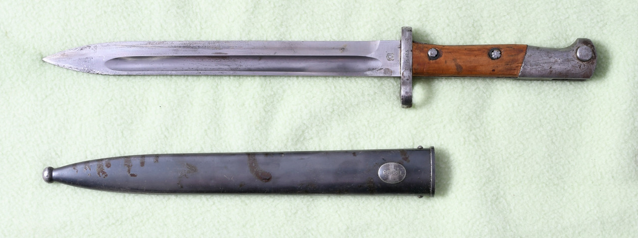 AUSTRIAN EXPORT BAYONET W/SCABBARD - C57507