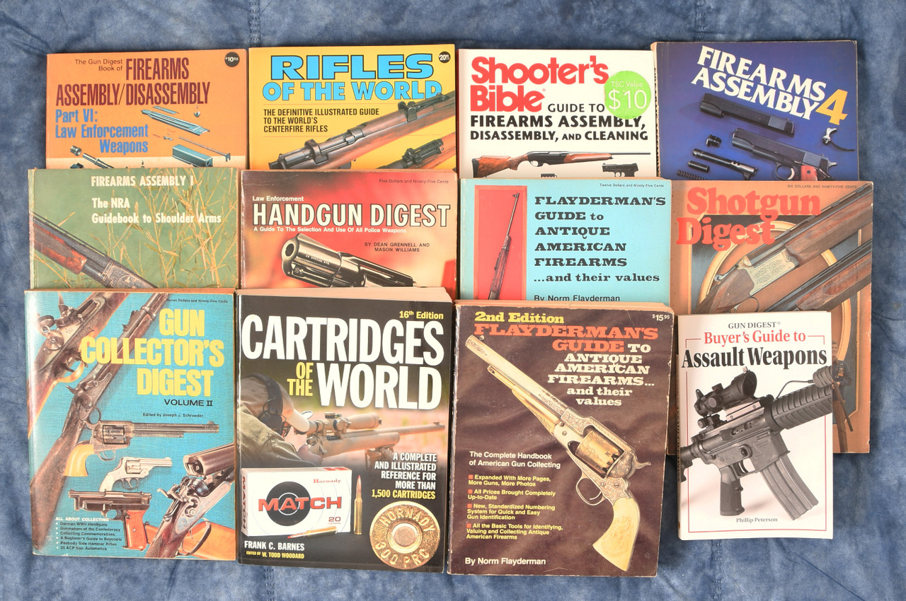 BOOKS - 12 FIREARM REFERENCE BOOKS - C58818