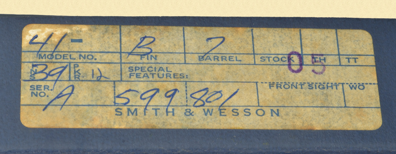 Smith & Wesson MODEL 41 - C58980