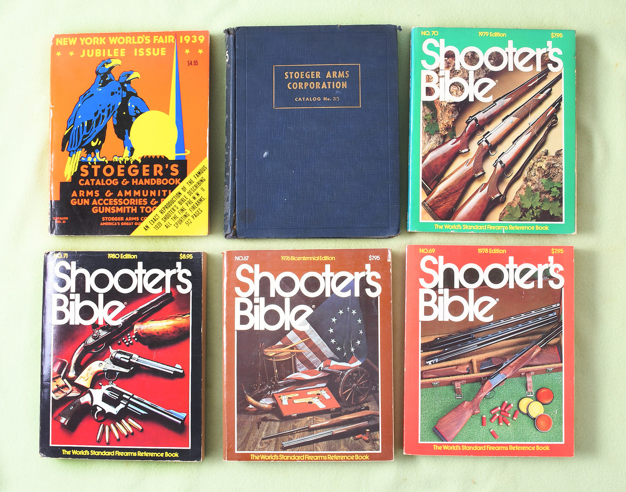 BOOK STOEGER CATALOG / SHOOTER'S BIBLE LOT OF 6 M10372 Simpson Ltd