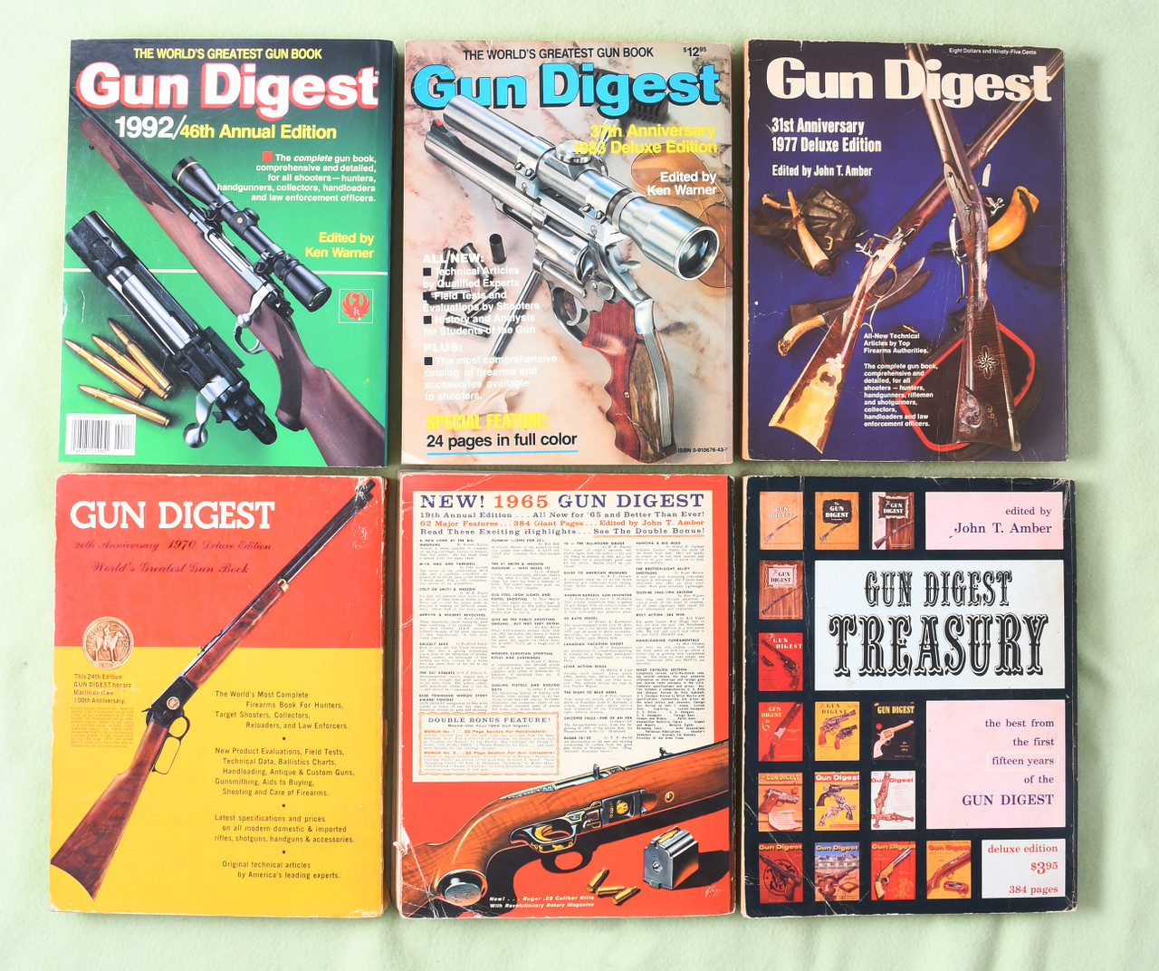 BOOK GUN DIGEST- LOT OF 6 - M10409