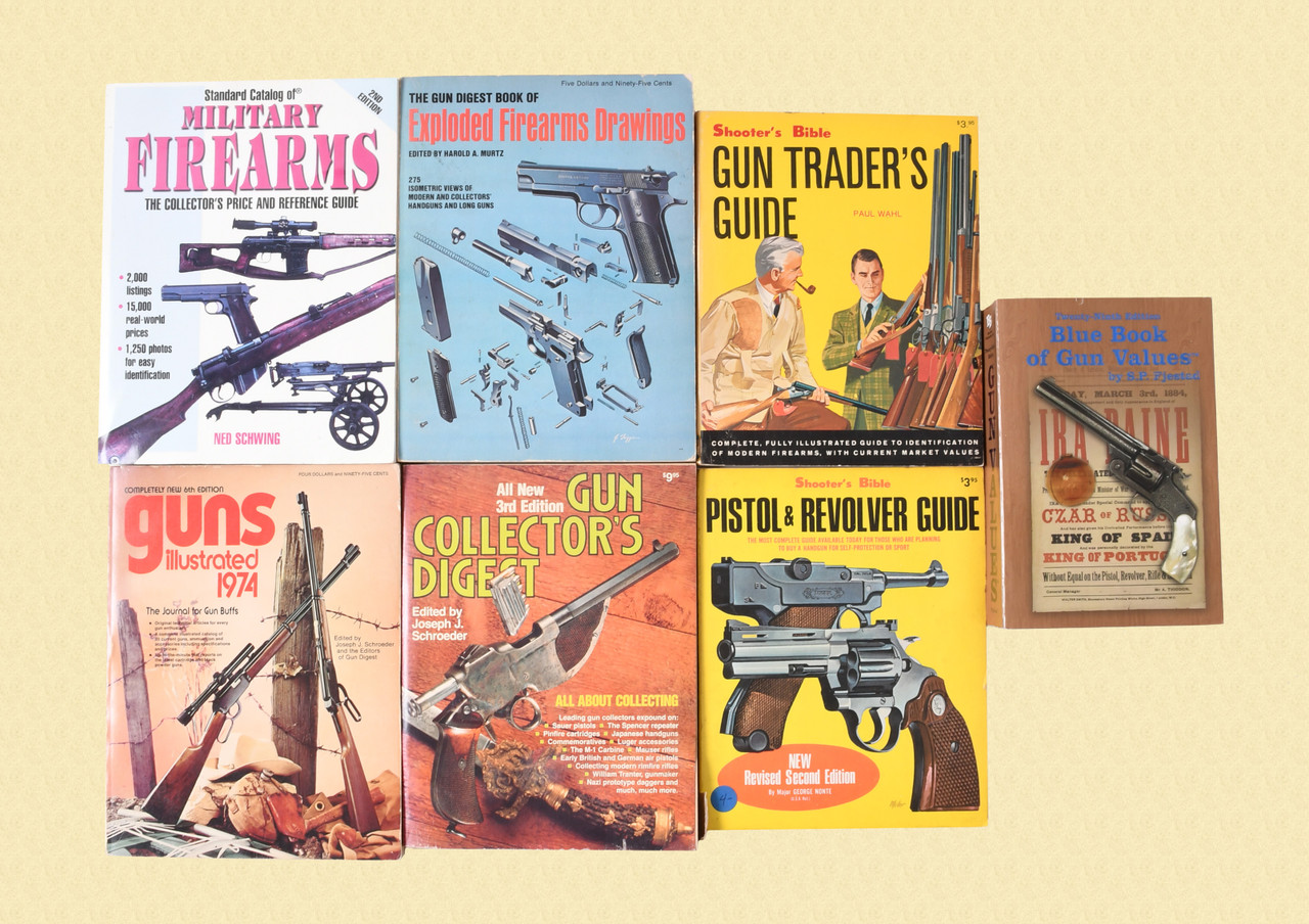 BOOK lot of 7 gun information books - M10648