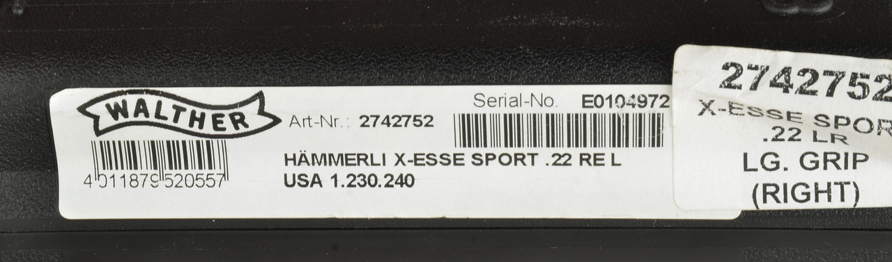 WALTHER XESSE SPORT - C60641