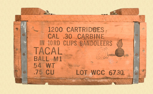 AMMUNITION CAL 30 CARBINE BALL M1 - M10186