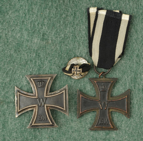 IRON CROSS LOT OF 2 IRON CROSSES DATED 1813 &1914 - C58408