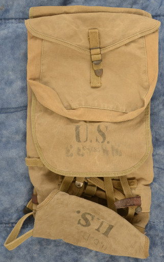 WORLD WAR II WW2 US ARMY 1942 M1928 HAVERSACK MILITARY