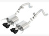 Borla Atak Axleback Exhaust w/ Ceraimc Black Tips for 14-19 C7 Corvette Stingray