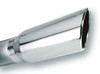 Borla 4in Inlet 5in Round Rolled Angle Cut w/ Clamp x 14in Long Exhaust Tip