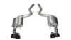 Corsa 3" Sport Black Tip Axleback Exhaust for 15-17 Mustang GT