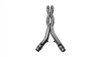 Corsa 3" Double Helixx X-Pipe for 15-19 Mustang GT - 14327