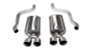 Corsa 3" Touring Black Tip Axleback Exhaust for 15-17 Mustang GT