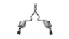 Corsa 3" Dual Rear Exit Sport Black Tip Exhaust for 15-17 Mustang GT