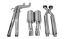 Corsa  2.5" Dual Center Rear Exit Sort Exhaust for 06-10 Grand Cherokee SRT8