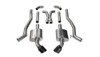 Corsa 3" Dual Rear Exit Xtreme Black Tip Exhaust for 10-15 Camaro SS 6.2L