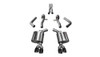 Corsa 2.75" Dual Rear Exit Sport Black Tip Exhaust for 15-19 Challenger SRT