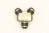 DeatschWerks 8AN Male Flare + 8AN Male Flare To 8AN Male Flare Y-Block Fitting