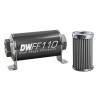 DeatschWerks 10AN 100 Micron Universal Inline Fuel Filter Housing Kit (110mm)