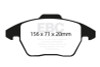 EBC Green Stuff Front Brake Pads for 06-13 Audi A3 2.0L Turbo Girling Caliper