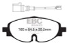 EBC Green Stuff Front Brake Pads for 14+ Audi A3 1.8 Turbo - DP22150