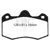 EBC Red Stuff Front Brake Pads for 10+ Lotus Evora 3.5 - DP3036C