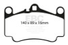 EBC Red Stuff Front Brake Pads for 03-05 Porsche 911 3.6L Carrera 4s Cast Iron