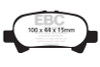 EBC Red Stuff Rear Brake Pads for 00-04 Toyota Avalon 3.0L - DP31715C