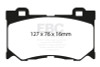 EBC Red Stuff Front Brake Pads for 08-13 Infiniti FX50 5.0L Sport - DP31823C