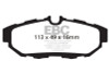EBC Red Stuff Rear Brake Pads for 10-14 Ford Mustang 3.7L - DP31870C