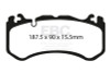 EBC Red Stuff Front Brake Pads for 08-13 Mercedes C63 AMG W204 6.2L - DP31939C