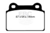 EBC Red Stuff Rear Brake Pads for 08-14 Evolution Evo X - DP31985C