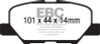 EBC 14+ Mazda 3 2.0 (Mexico Build) Redstuff Rear Brake Pads