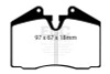 EBC Red Stuff Front Brake Pads for 89-95 Ferrari 348 3.4L - DP3612C