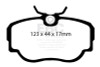 EBC Red Stuff Front Brake Pads for 83-85 BMW 318 1.8L E30 - DP3779C