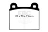 EBC Yellow Stuff Front Brake Pads for 96-75 Ferrari 246 Dino 2.4L - DP4103R