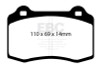 EBC Yellow Stuff Front Brake Pads for 96-00 Lotus Esprit Turbo GT3 2.0L